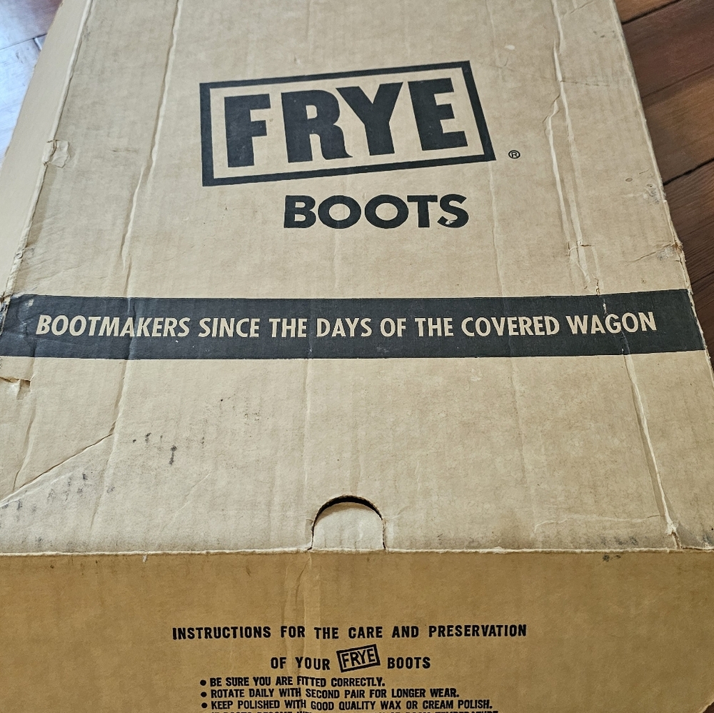 Vintage Frye Brown Cognac Campus Boots Size 9 Great Condition - Picture 11 of 11